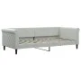 Hellgraues Samtschlafsofa 90x200 cm von vidaXL, Betten und Lattenroste - Ref: Foro24-354244, Preis: 191,70 €, Rabatt: %