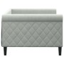 Hellgraues Samtschlafsofa 90x200 cm von vidaXL, Betten und Lattenroste - Ref: Foro24-354244, Preis: 194,46 €, Rabatt: %