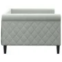 Hellgraues Samtschlafsofa 90x200 cm von vidaXL, Betten und Lattenroste - Ref: Foro24-354244, Preis: 191,70 €, Rabatt: %