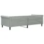 Hellgraues Samtschlafsofa 90x200 cm von vidaXL, Betten und Lattenroste - Ref: Foro24-354244, Preis: 191,70 €, Rabatt: %
