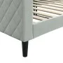 Hellgraues Samtschlafsofa 90x200 cm von vidaXL, Betten und Lattenroste - Ref: Foro24-354244, Preis: 191,70 €, Rabatt: %