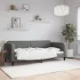 Sofá cama tela gris oscuro 90x200 cm de vidaXL, Camas y somieres - Ref: Foro24-354034, Precio: 184,19 €, Descuento: %