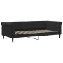 Black velvet sofa bed 90x200 cm by vidaXL, Beds and slatted bases - Ref: Foro24-354248, Price: 191,13 €, Discount: %