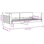 Black velvet sofa bed 90x200 cm by vidaXL, Beds and slatted bases - Ref: Foro24-354248, Price: 191,13 €, Discount: %