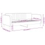 Sofá cama terciopelo gris claro 90x200 cm de vidaXL, Camas y somieres - Ref: Foro24-354086, Precio: 189,10 €, Descuento: %