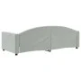 Hellgraues Samtschlafsofa 90x200 cm von vidaXL, Betten und Lattenroste - Ref: Foro24-354136, Preis: 187,09 €, Rabatt: %