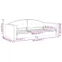 Hellgraues Samtschlafsofa 90x200 cm von vidaXL, Betten und Lattenroste - Ref: Foro24-354136, Preis: 187,09 €, Rabatt: %