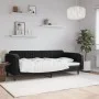 Black velvet sofa bed 90x200 cm by vidaXL, Beds and slatted bases - Ref: Foro24-354090, Price: 182,13 €, Discount: %