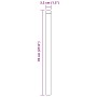 Postes de cerca 2 pcs Verde 70 cm