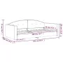 Schlafsofa aus schwarzem Samt, 90 x 200 cm von vidaXL, Betten und Lattenroste - Ref: Foro24-354140, Preis: 185,84 €, Rabatt: %
