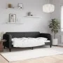 Sofá cama tela negro 90x200 cm de vidaXL, Camas y somieres - Ref: Foro24-354035, Precio: 183,46 €, Descuento: %