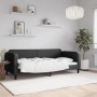 Sofá cama tela negro 90x200 cm de vidaXL, Camas y somieres - Ref: Foro24-354035, Precio: 186,49 €, Descuento: %