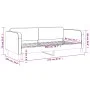 Black fabric sofa bed 90x200 cm by vidaXL, Beds and slatted bases - Ref: Foro24-354035, Price: 183,46 €, Discount: %