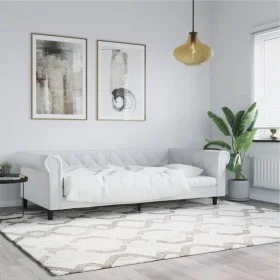 White synthetic leather sofa bed 90x200 cm by vidaXL, Beds and slatted bases - Ref: Foro24-354227, Price: 213,23 €, Discount: %