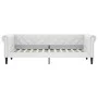 Sofá cama cuero sintético blanco 90x200 cm de vidaXL, Camas y somieres - Ref: Foro24-354227, Precio: 213,41 €, Descuento: %