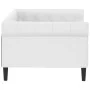 Sofá cama cuero sintético blanco 90x200 cm de vidaXL, Camas y somieres - Ref: Foro24-354227, Precio: 213,41 €, Descuento: %