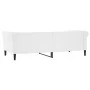 White synthetic leather sofa bed 90x200 cm by vidaXL, Beds and slatted bases - Ref: Foro24-354227, Price: 230,11 €, Discount: %