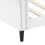 Sofá cama cuero sintético blanco 90x200 cm de vidaXL, Camas y somieres - Ref: Foro24-354227, Precio: 213,41 €, Descuento: %
