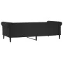 Sofá cama cuero sintético negro 80x200 cm de vidaXL, Camas y somieres - Ref: Foro24-354222, Precio: 206,45 €, Descuento: %