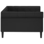Sofá cama cuero sintético negro 100x200 cm de vidaXL, Camas y somieres - Ref: Foro24-354230, Precio: 237,61 €, Descuento: %