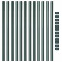 Postes de cerca 12 pcs Verde 110 cm