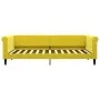 Sofá cama terciopelo amarillo 90x200 cm de vidaXL, Camas y somieres - Ref: Foro24-354249, Precio: 181,88 €, Descuento: %