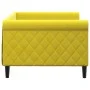 Sofá cama terciopelo amarillo 90x200 cm de vidaXL, Camas y somieres - Ref: Foro24-354249, Precio: 181,88 €, Descuento: %