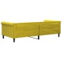 Sofá cama terciopelo amarillo 90x200 cm de vidaXL, Camas y somieres - Ref: Foro24-354249, Precio: 184,65 €, Descuento: %