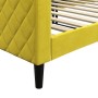 Sofá cama terciopelo amarillo 90x200 cm de vidaXL, Camas y somieres - Ref: Foro24-354249, Precio: 184,65 €, Descuento: %
