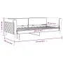 Gelbes Samtschlafsofa 90x200 cm von vidaXL, Betten und Lattenroste - Ref: Foro24-354249, Preis: 181,88 €, Rabatt: %