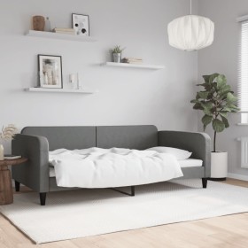 Dunkelgraues Schlafsofa aus Stoff, 100 x 200 cm von vidaXL, Betten und Lattenroste - Ref: Foro24-354039, Preis: 196,46 €, Rab...
