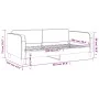 Dark gray fabric sofa bed 100x200 cm by vidaXL, Beds and slatted bases - Ref: Foro24-354039, Price: 193,59 €, Discount: %