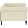 Cremefarbenes Schlafsofa aus Kunstleder, 90 x 200 cm von vidaXL, Betten und Lattenroste - Ref: Foro24-354228, Preis: 217,10 €...