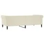Cream synthetic leather sofa bed 90x200 cm by vidaXL, Beds and slatted bases - Ref: Foro24-354228, Price: 212,68 €, Discount: %