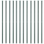 Postes de cerca 12 pcs Verde 140 cm