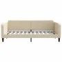 Cream fabric sofa bed 90x200 cm by vidaXL, Beds and slatted bases - Ref: Foro24-354037, Price: 182,63 €, Discount: %