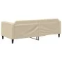 Cream fabric sofa bed 90x200 cm by vidaXL, Beds and slatted bases - Ref: Foro24-354037, Price: 182,63 €, Discount: %