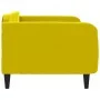 Sofá cama terciopelo amarillo 90x200 cm de vidaXL, Camas y somieres - Ref: Foro24-354091, Precio: 184,14 €, Descuento: %