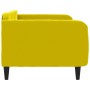 Sofá cama terciopelo amarillo 90x200 cm de vidaXL, Camas y somieres - Ref: Foro24-354091, Precio: 186,99 €, Descuento: %