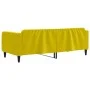 Sofá cama terciopelo amarillo 90x200 cm de vidaXL, Camas y somieres - Ref: Foro24-354091, Precio: 184,14 €, Descuento: %