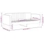Sofá cama terciopelo amarillo 90x200 cm de vidaXL, Camas y somieres - Ref: Foro24-354091, Precio: 184,14 €, Descuento: %