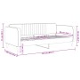 Sofá cama terciopelo amarillo 90x200 cm de vidaXL, Camas y somieres - Ref: Foro24-354091, Precio: 186,99 €, Descuento: %
