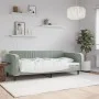 Sofá cama terciopelo gris claro 100x200 cm de vidaXL, Camas y somieres - Ref: Foro24-354093, Precio: 193,24 €, Descuento: %