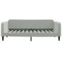 Hellgraues Samtschlafsofa 100x200 cm von vidaXL, Betten und Lattenroste - Ref: Foro24-354093, Preis: 193,24 €, Rabatt: %