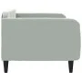 Sofá cama terciopelo gris claro 100x200 cm de vidaXL, Camas y somieres - Ref: Foro24-354093, Precio: 193,24 €, Descuento: %