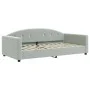 Hellgraues Samtschlafsofa 100x200 cm von vidaXL, Betten und Lattenroste - Ref: Foro24-354143, Preis: 194,75 €, Rabatt: %