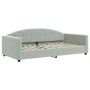 Sofá cama terciopelo gris claro 100x200 cm de vidaXL, Camas y somieres - Ref: Foro24-354143, Precio: 197,69 €, Descuento: %