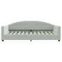 Sofá cama terciopelo gris claro 100x200 cm de vidaXL, Camas y somieres - Ref: Foro24-354143, Precio: 194,75 €, Descuento: %