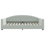 Sofá cama terciopelo gris claro 100x200 cm de vidaXL, Camas y somieres - Ref: Foro24-354143, Precio: 197,69 €, Descuento: %