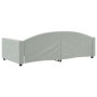 Sofá cama terciopelo gris claro 100x200 cm de vidaXL, Camas y somieres - Ref: Foro24-354143, Precio: 197,58 €